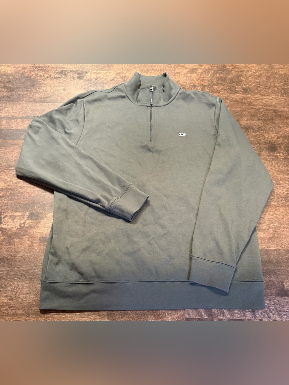 Vineyard Vines Dark Gray Quarter-Zip Sweater